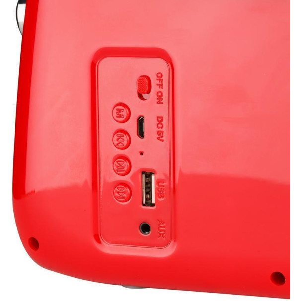 Osio Opr-3040R (5205082281298) Retro Red Φορητά Ράδιο-Cd