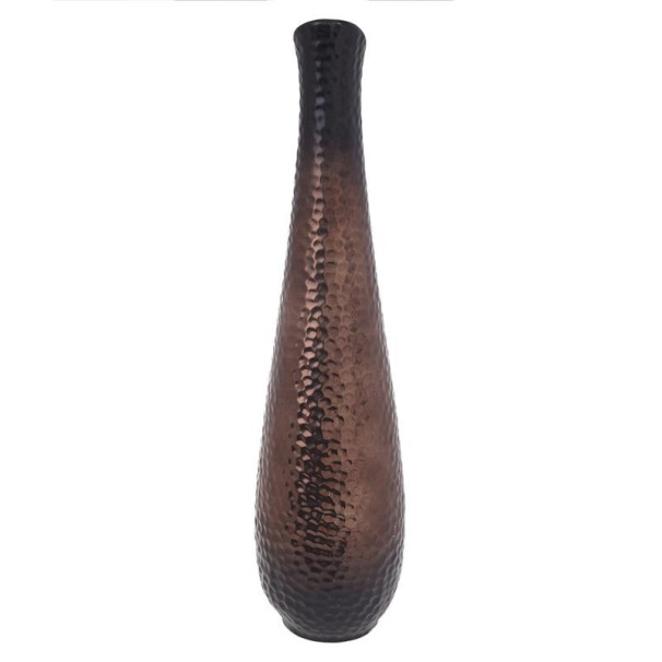 INART Βάζο Κεραμικό Καφέ-Χάλκινο 13X13X50  3-70-914-0276