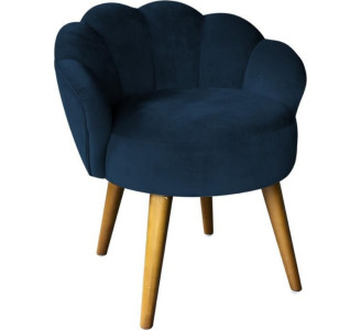 INART Σκαμπό Peacock Βελούδινο Μπλε 3-50-104-0390