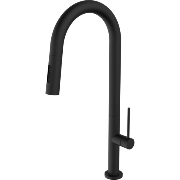 Carron Phoenix Tozo Ντους Black Matt 48780-400 Μπαταρία Κουζίνας