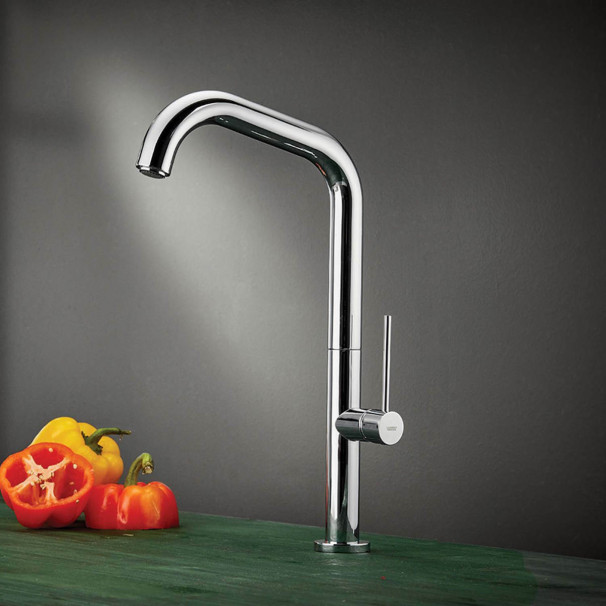 Carron Phoenix Tozo 48510 Ψηλή Μπαταρία Κουζίνας Πάγκου Ασημί