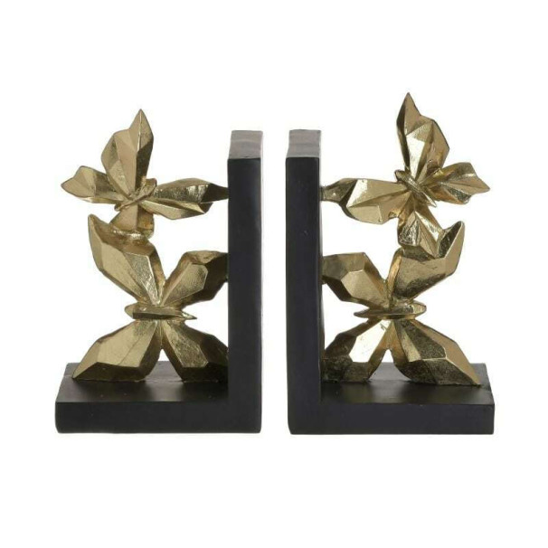 INART S/2 Βιβλιοστάτης Πεταλούδες Resin Χρυσός/Μαύρος 3-70-211-0145