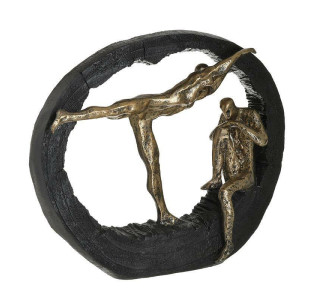 INART Ζευγάρι Resin Χρυσό/Μαύρο 3-70-211-0152