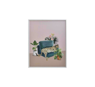 INART Πίνακας Με Πλαίσιο Printed Pl/Mdf Λεοπάρδαλη 3-90-763-0088