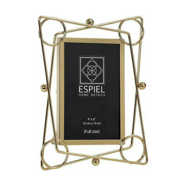 ESPIEL Κορνίζα Μεταλλική 13x18cm με Χρυσό Πλαίσιο FAM411