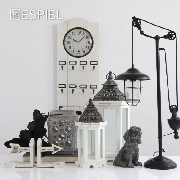 ESPIEL Βιβλιοστάτης "Βέλλος" Λευκό LOB105